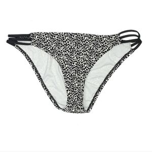BAR III ANIMAL PRINT SWIMSUIT BOTTOM, SIZE LARGE